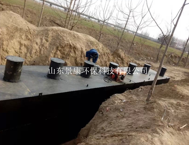 河北工业废水处理设备安装现场