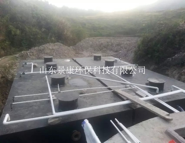 安徽某工厂生活区污水处理现场