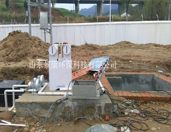 江苏某工厂生活污水处理现场